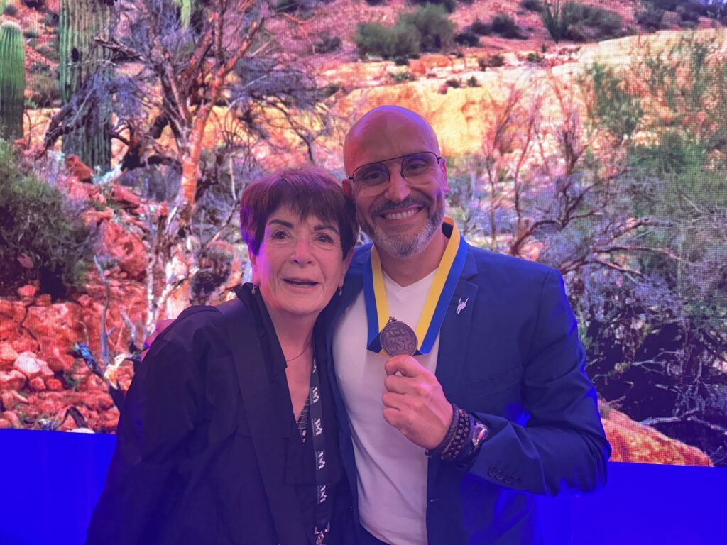 Fred Colantonio avec Sharon Weinstein, du comité CSP (dont 3 ans en tant que Présidente)